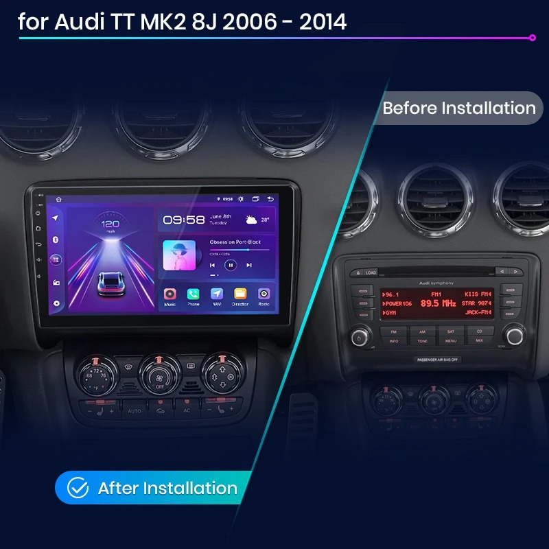 9-Zoll-Display im Audi TT 8J, Berlin