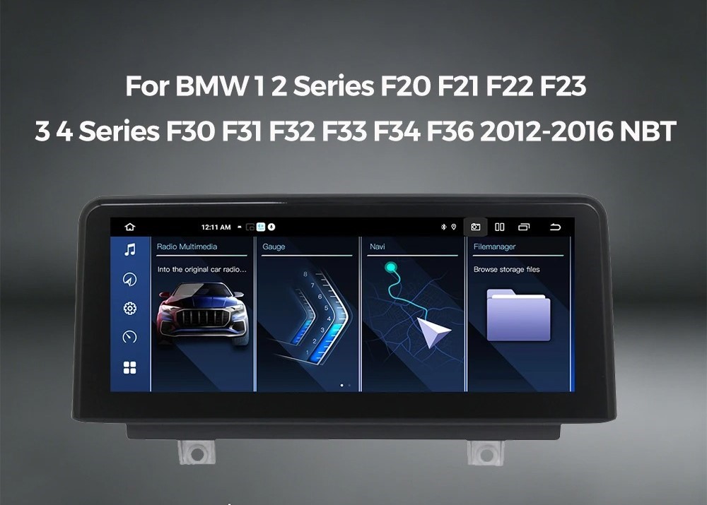 Android-Radio im BMW 1er/2er/3er/4er (F20–F36), Startbildschirm, Berlin