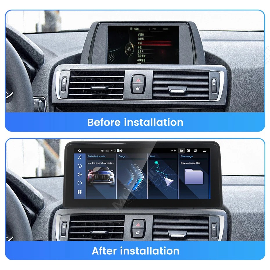Android-Radio im BMW 1er/2er/3er/4er (F20–F36), Startbildschirm, Berlin
