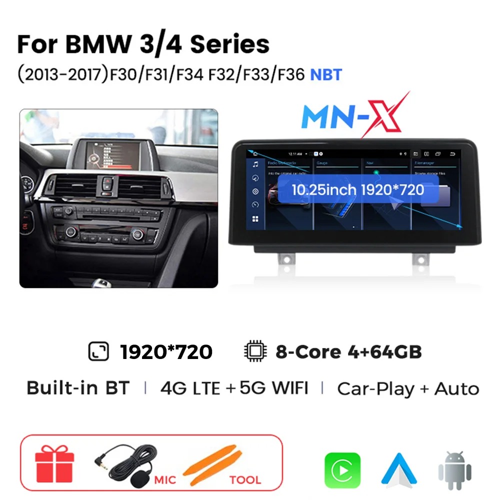 10,25 Zoll Standard-Version im BMW 1er/2er/3er/4er (F20–F36), Berlin