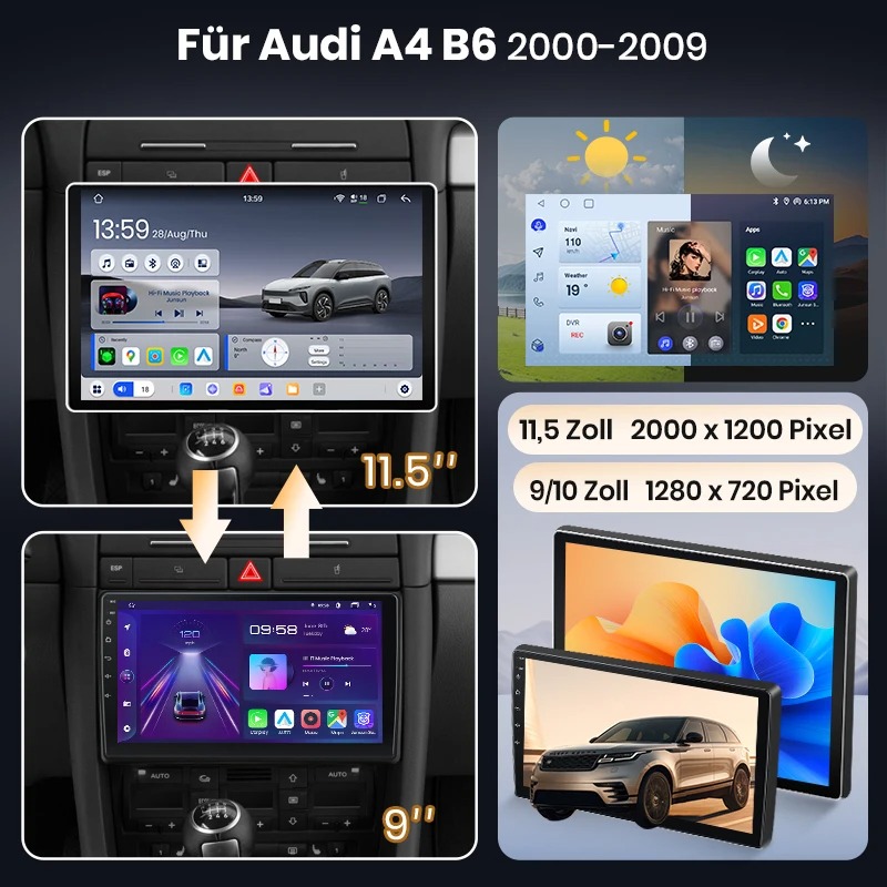 9-Zoll-Display im Audi A4 B6/B7, Berlin