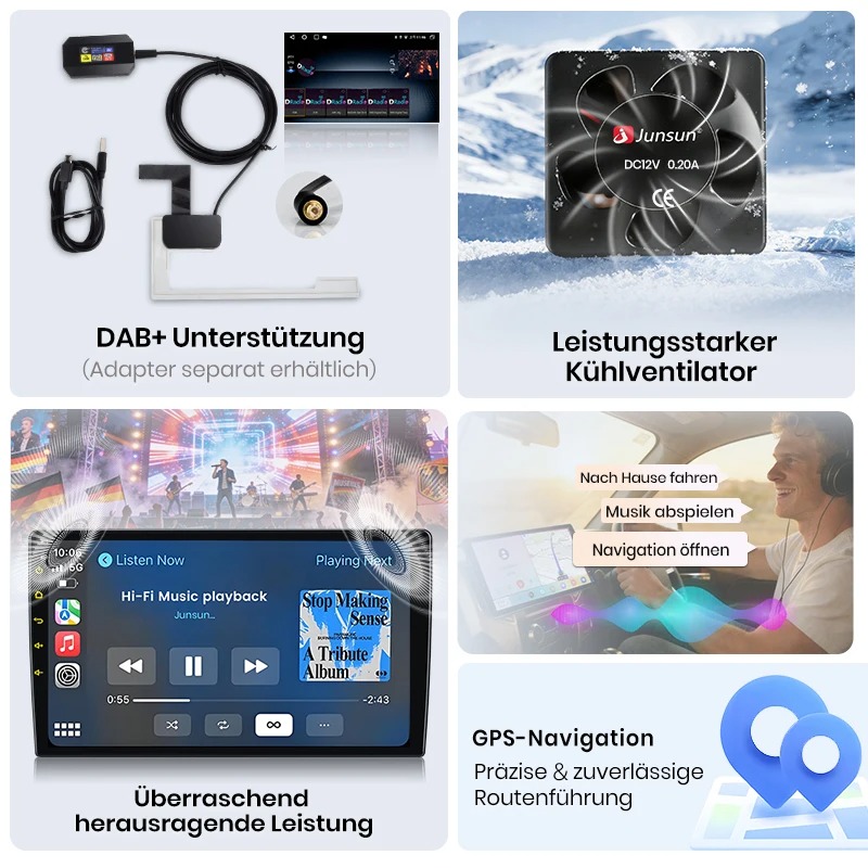 Audi A4 B6/B7 Innenraum mit neuem Android-System, Berlin