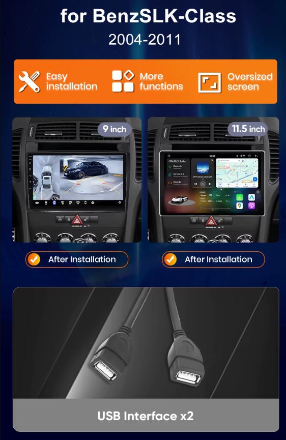 Android-Multimedia Detail im Mercedes-Benz SLK R171, Berlin