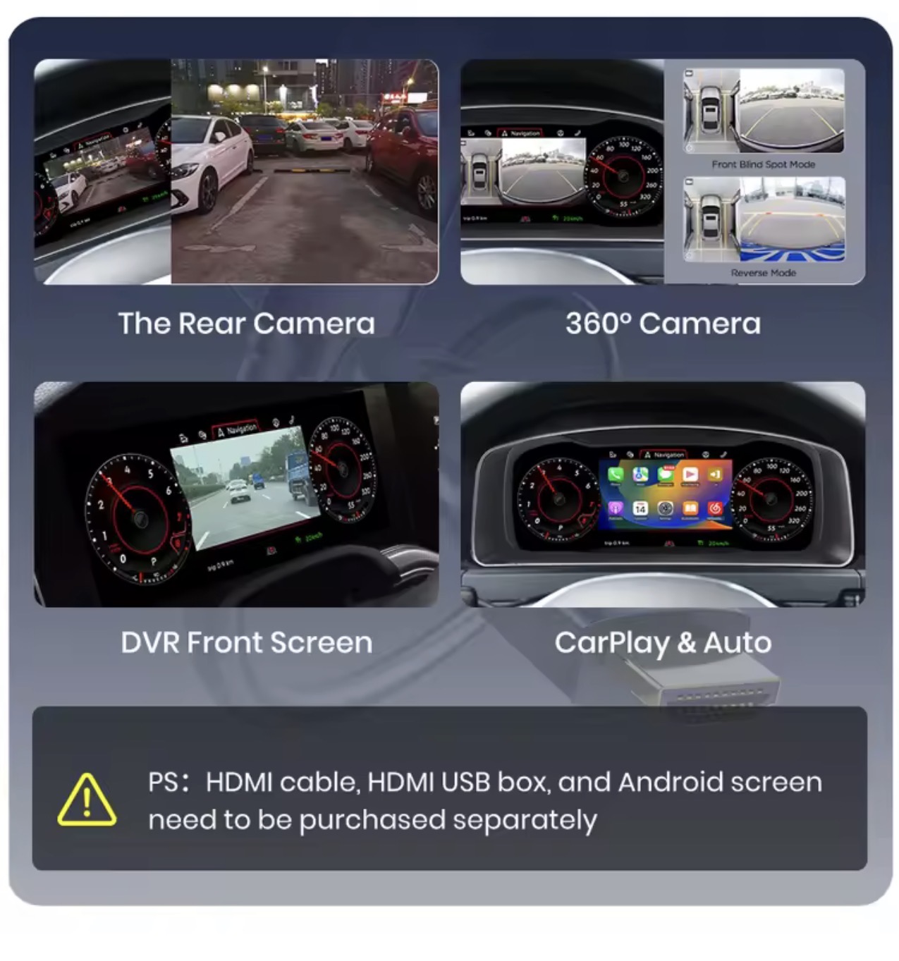 Rückfahrkamera Dashcam Cluster Integration