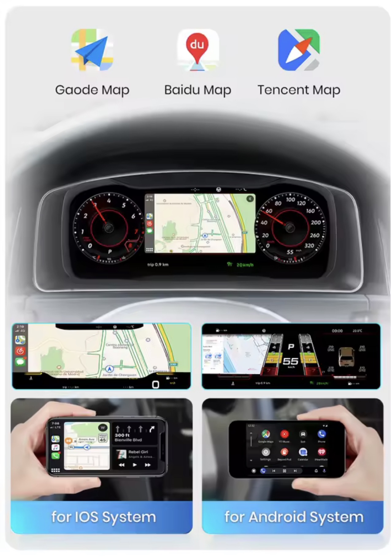 Navigation im Cluster Display