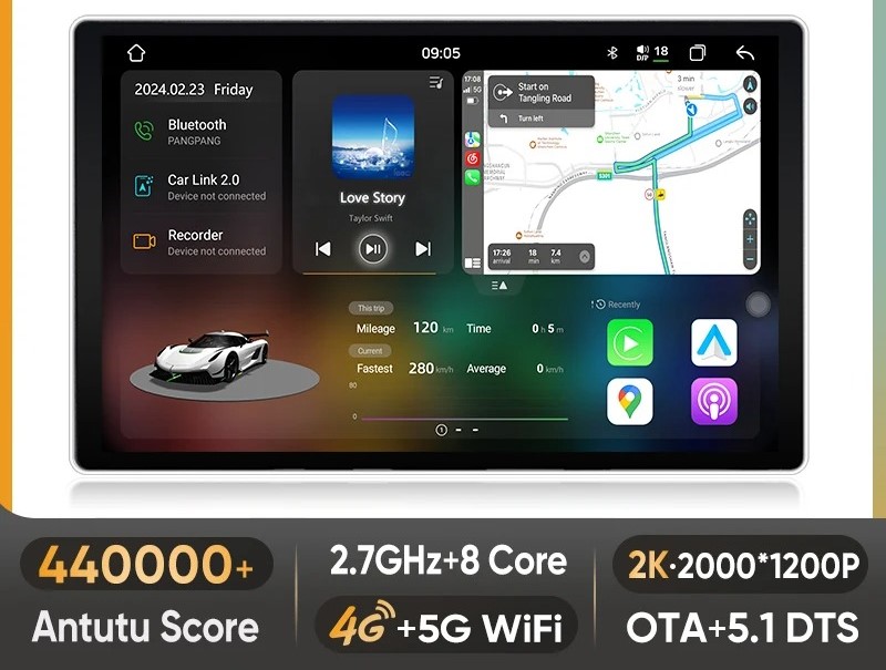 11,5-Zoll X9 Plus Top-Version im Smart Fortwo 451, Berlin