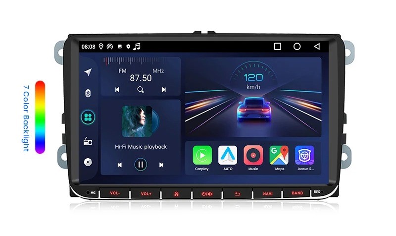 10-Zoll Werkslook-Radio im VW Caddy, Berlin